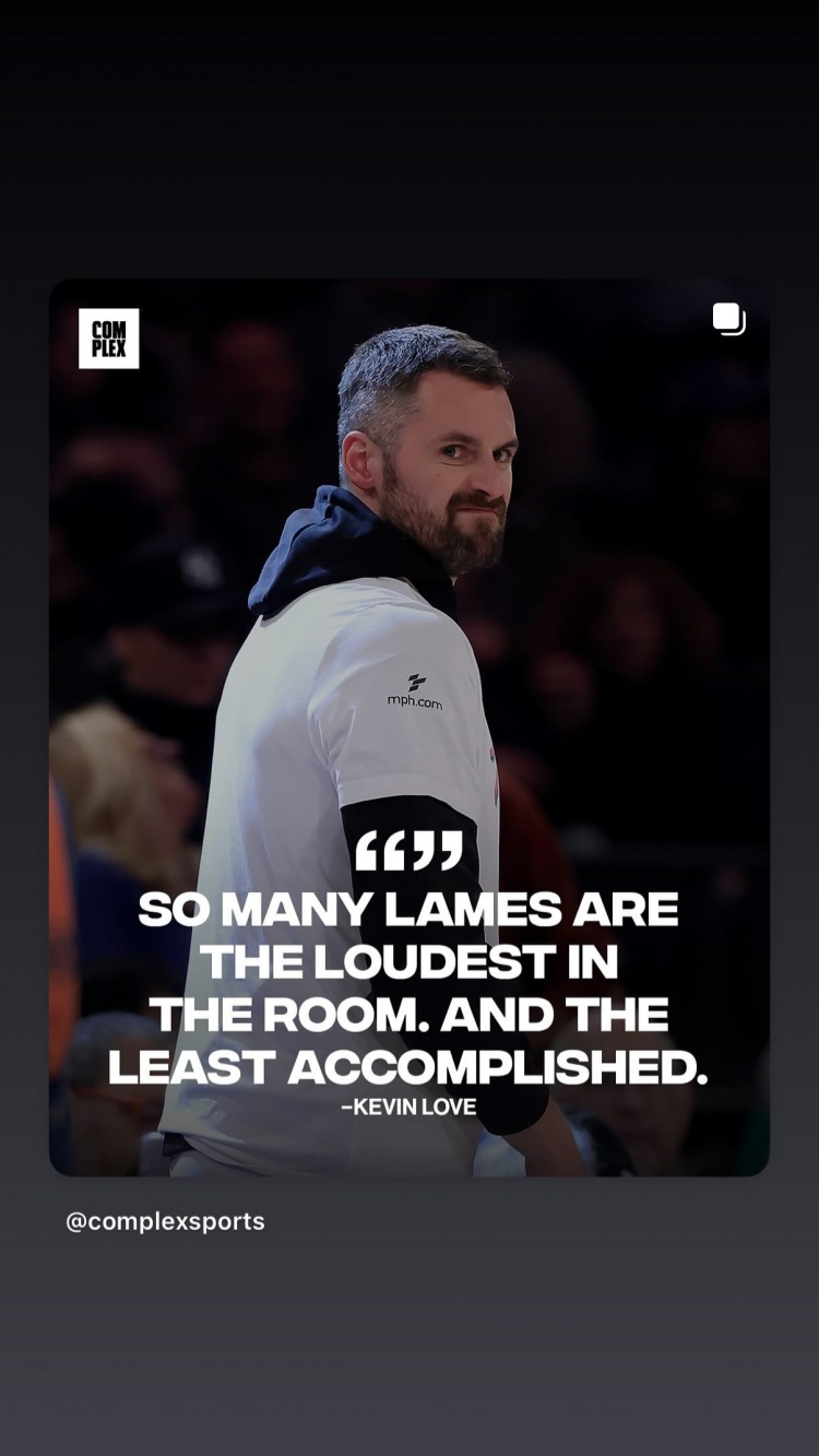 澳客网官网-詹姆斯转发乐福动态：房间里最吵闹的往往是最没本事的废物😅